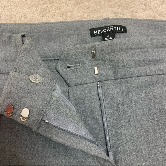 J. Crew gray mercantile pants Sz 6 - Picture 4 of 11